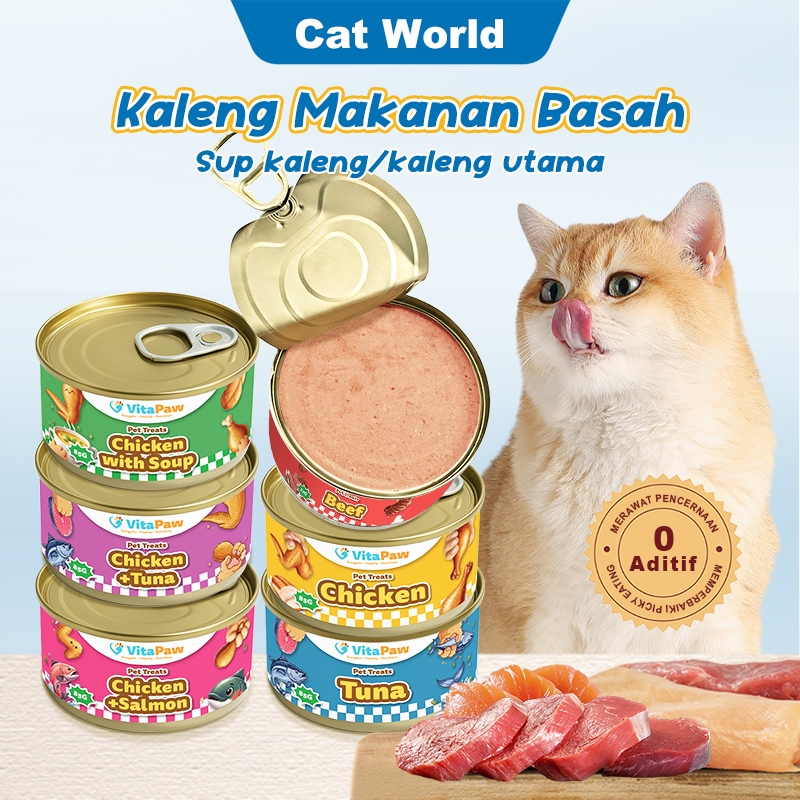 Makanan Kucing Kaleng Snack Kucing Makanan Kucing Basah Kaleng Makanan Hewan Kaleng Pencernaan