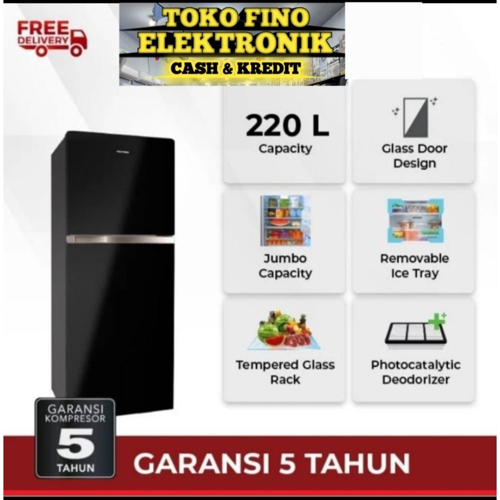 POLYTRON PRW-23MNX / PRW-25MNX / PRW-29MNX KULKAS  2 PINTU