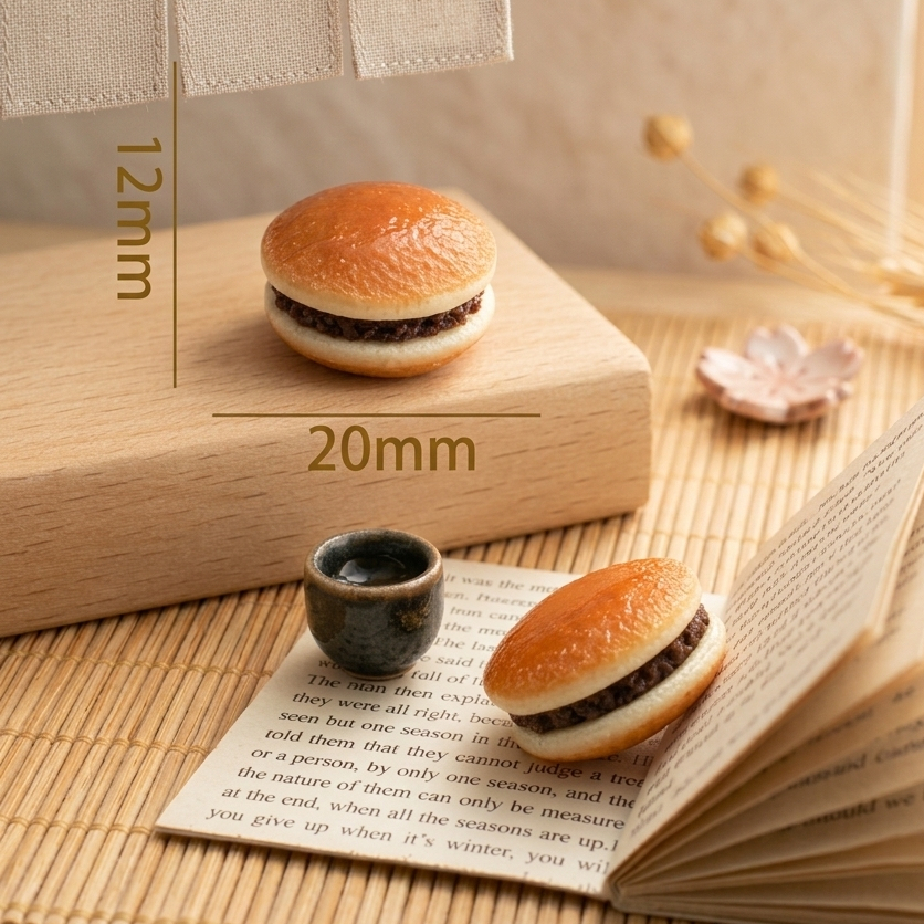 [LIMITED STOCK] Miniatur Resin Dorayaki Cokelat Chocolate Roti Pancake Jepang Makanan Bakery Mainan