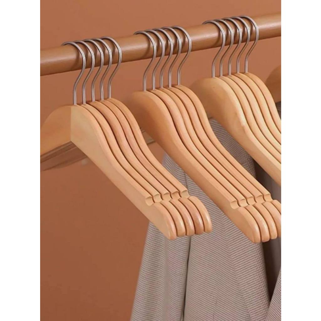 Hanger kayu satuan / gantungan baju aesthetic / gantungan kayu