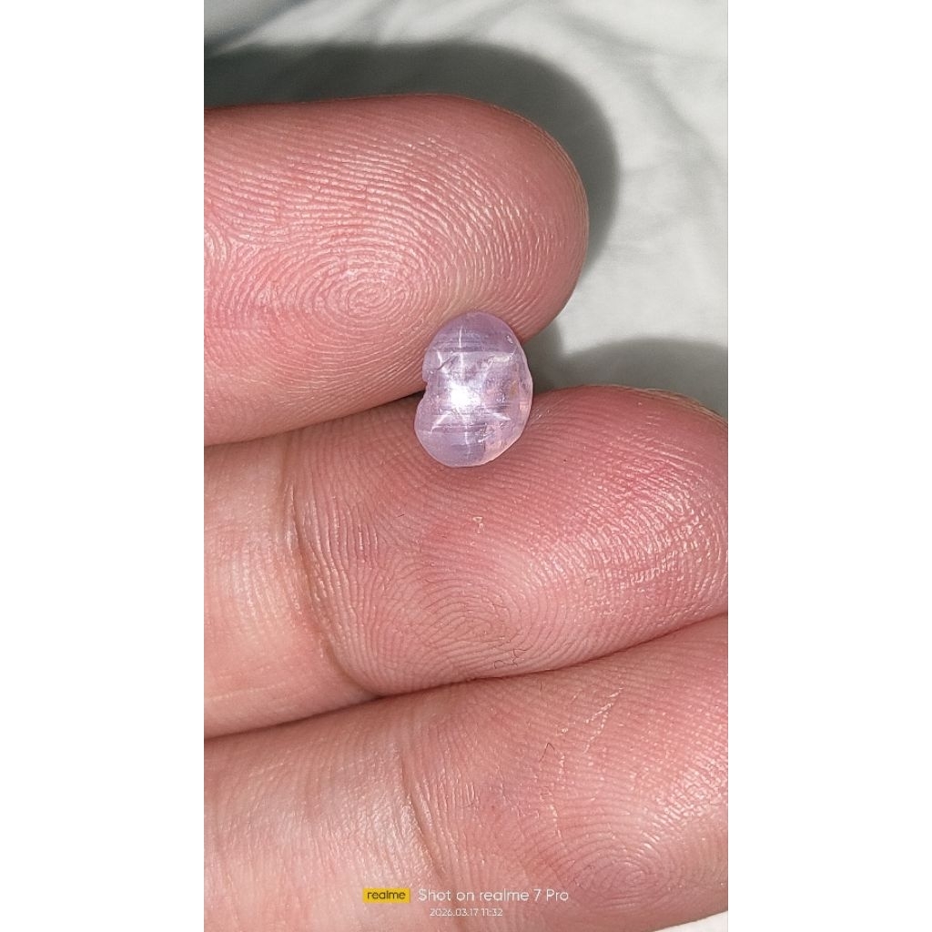 Natural batu light purple star sapphire srilangka 1.60cts