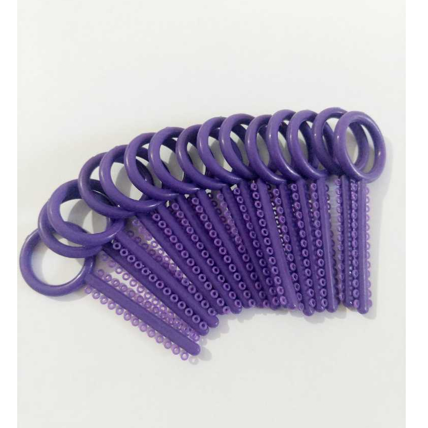 Power O AO Art Ortho Ungu Terong isi 10 Stick Dental O Ring Elastic Power O creative Original