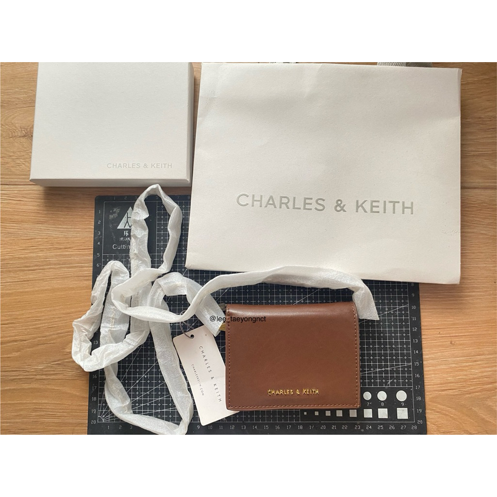 Charles & Keith Cassia Snap Button Wallet NEW BNIB