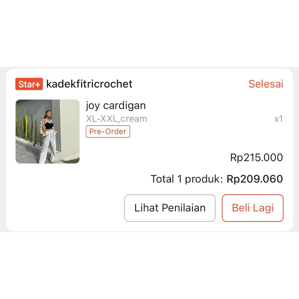 prelov cardigan pantai rajut joy