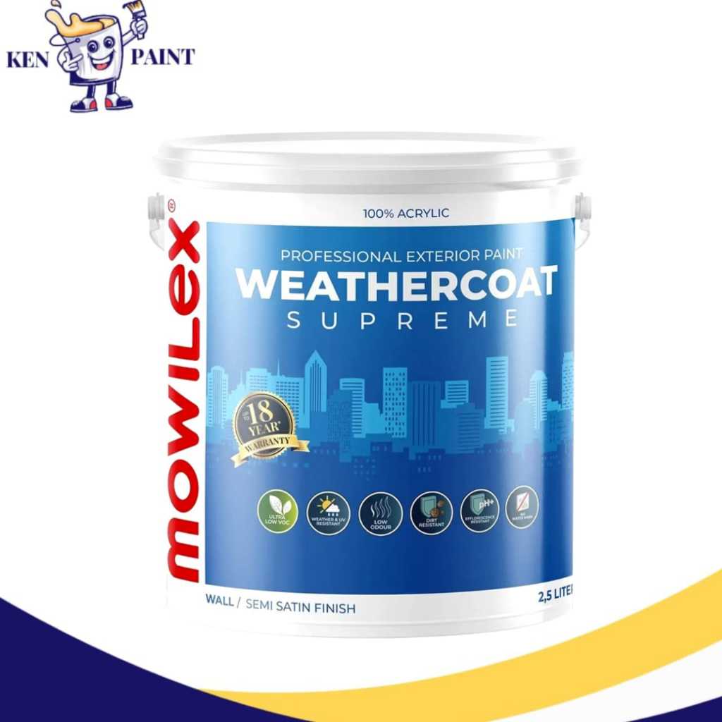 Cat Tembok Mowilex Weathercoat SUPREME 2,5 Ltr