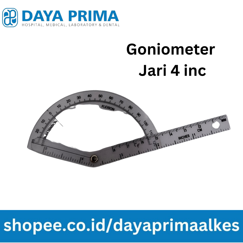 Goniometer Jari Ukuran 4 inc // Alat Ukur Sudut Sendi Tubuh Jari Ukuran 4 inc