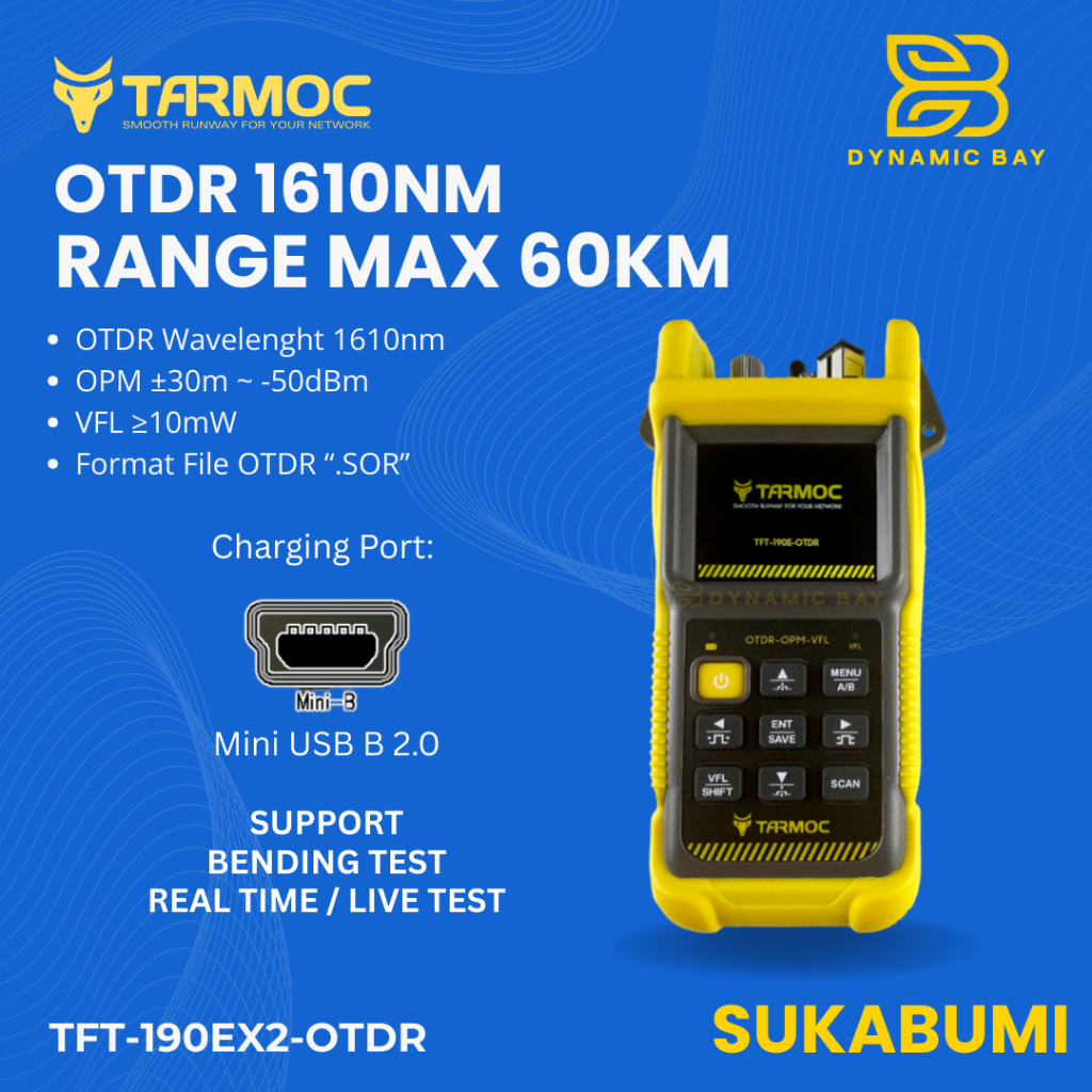Tarmoc TFT-190E-OTDR | OTDR 1550nm ,OPM,VFL