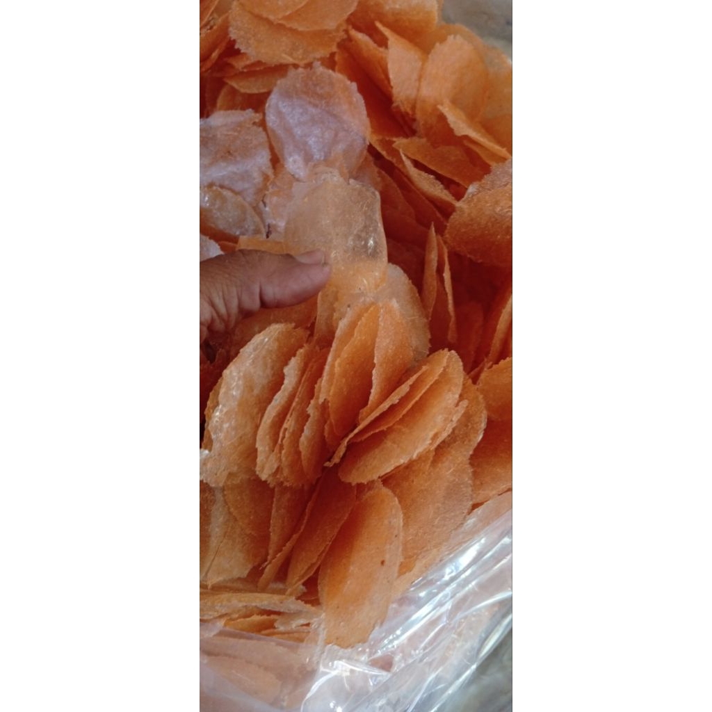 kerupuk budin / singkong ( kecimpring) rasa balado.. pedas, manis, enak, gurih, dan renyah