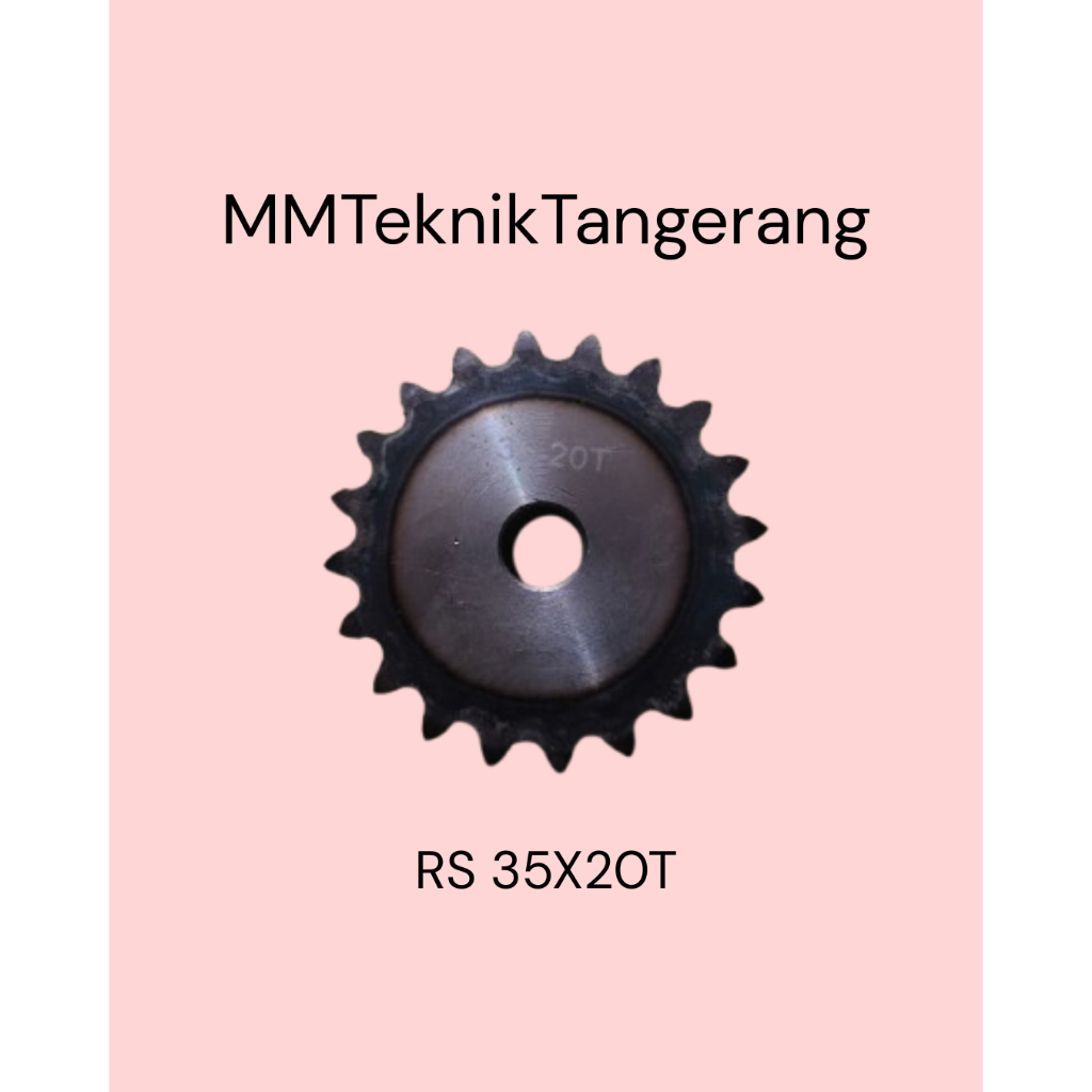 Sprocket RS 35 x 20 T Gear Rantai Single Gir gigi Z 20T RS35 -1 35Z20 35X20T 35-1 tipe B Sproket spr