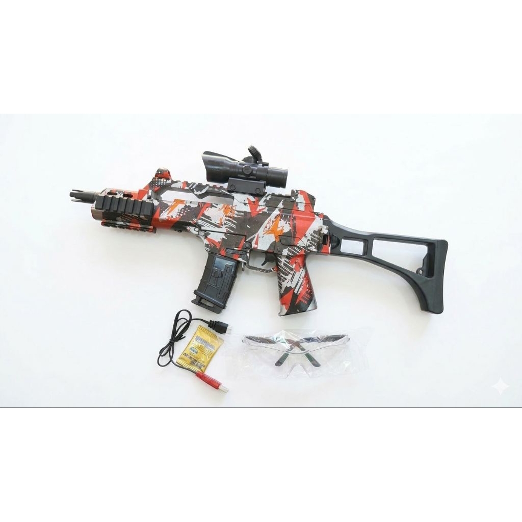 WGB Water Gell Gun Toys Electric Automatic – Mainan Senapan Model G36 Peluru Water Gel Blaster Anak 