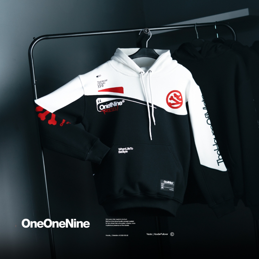 Oneonenine Ksr Hoodie Vactor Black Series - Sweater Motor Unisex Fleece Sablon