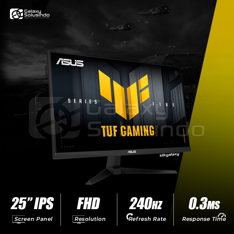 ASUS TUF VG259QM5A 25 Inch FHD IPS 240Hz 0.3ms Gaming Monitor - GM