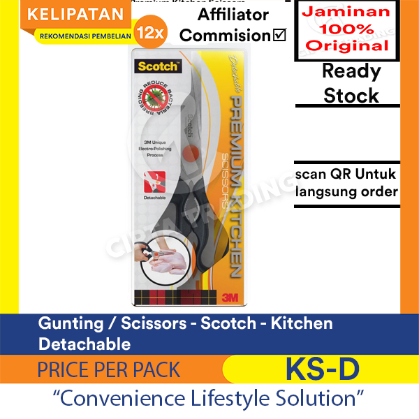 gunting / Scissors - Scotch - SCISSOR KITCHEN DETACHABLE KS-D
