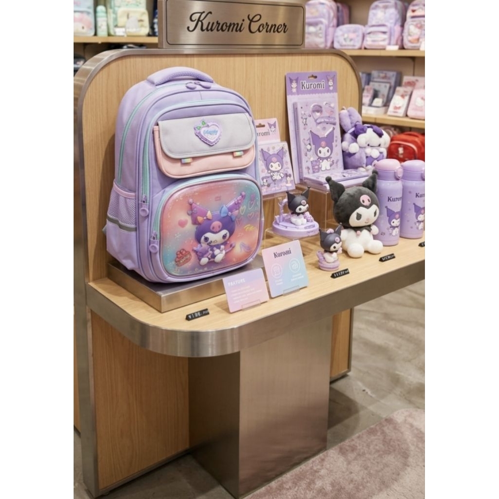 Tas Ransel Korea Supreme SD Kuromi cinnamorol