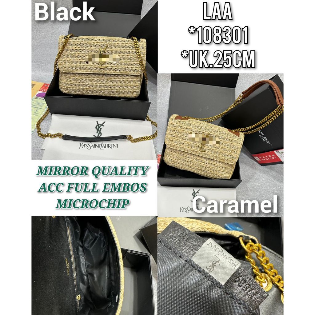 VIP MIR - TAS WANITA YSEL NIKI BAG FASHION ROTAN FREE BOX