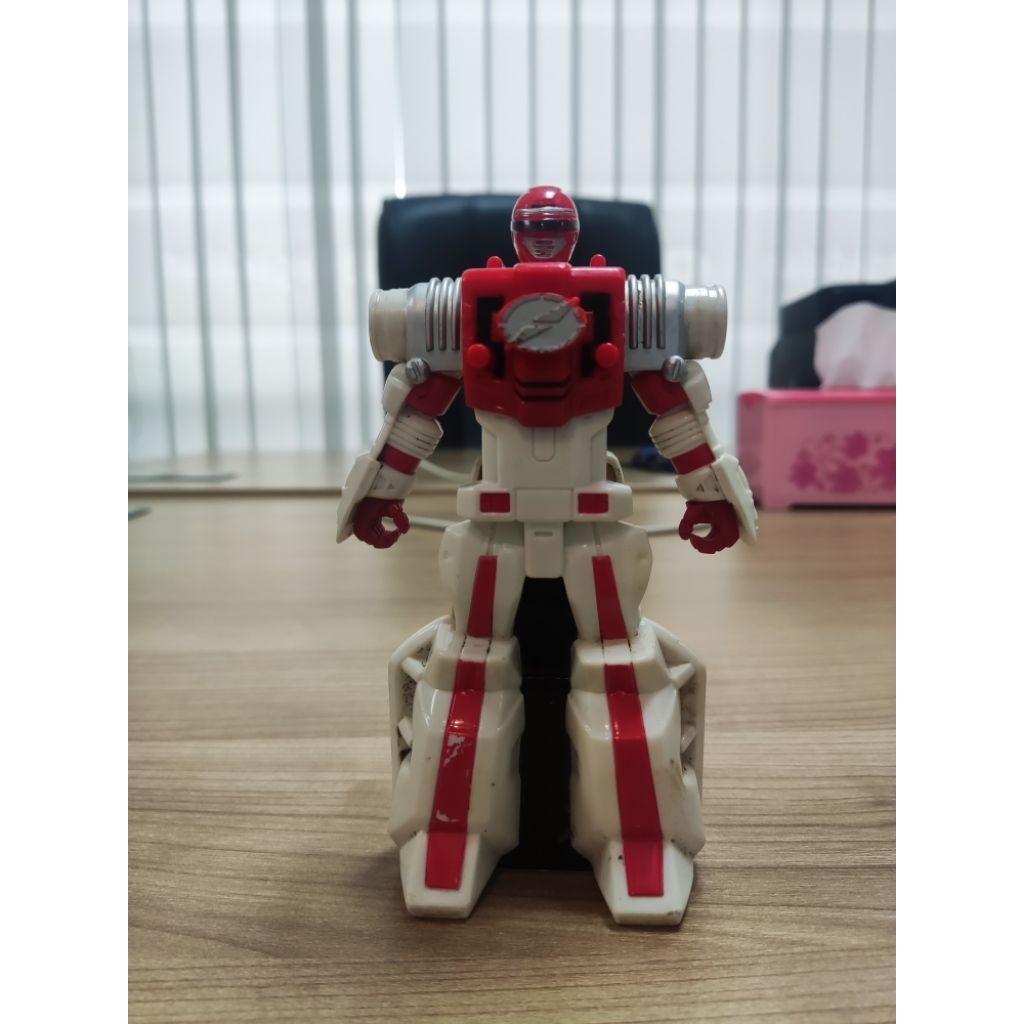 Megazord transformasi  Power rangers operation overdrive 2006 bandai merah