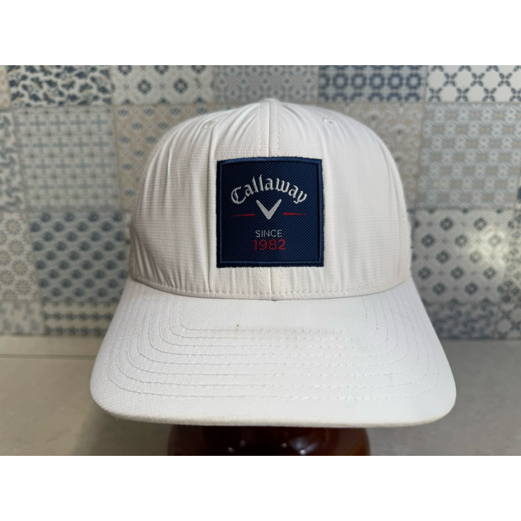 Topi Second Brand Branded Putih Callaway V Golf Brand Original Full Tag Minus Keriput