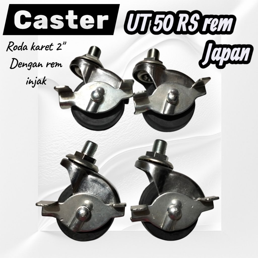 Roda caster SKK UT 50 RS baut rem (4pc/set)