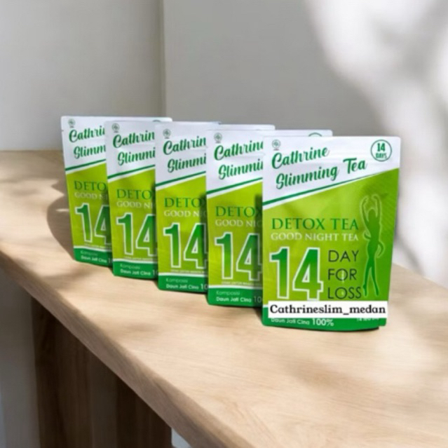 PROMO PAKET HEMAT TEH DETOX BUANG BUNCIT 5 BUNGKUS CATHERINE SLIMMING