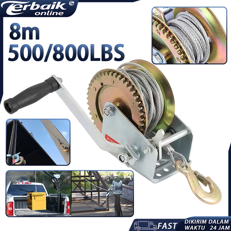 500/800LBS Wire Rope Hand Winch Kualitas Tinggi Hand WinchHand Winch