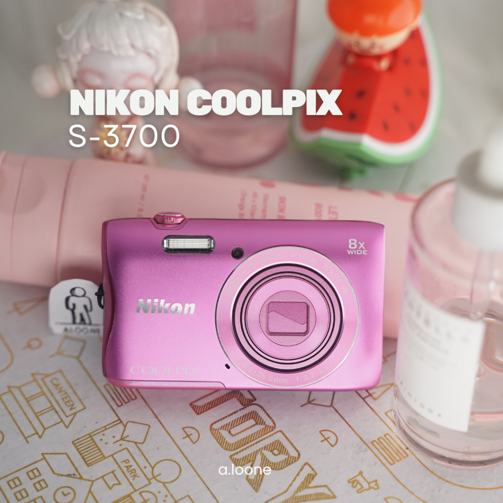 NIKON COOLPIX S3700 PINK DIGICAM — KAMERA POCKET SLIM