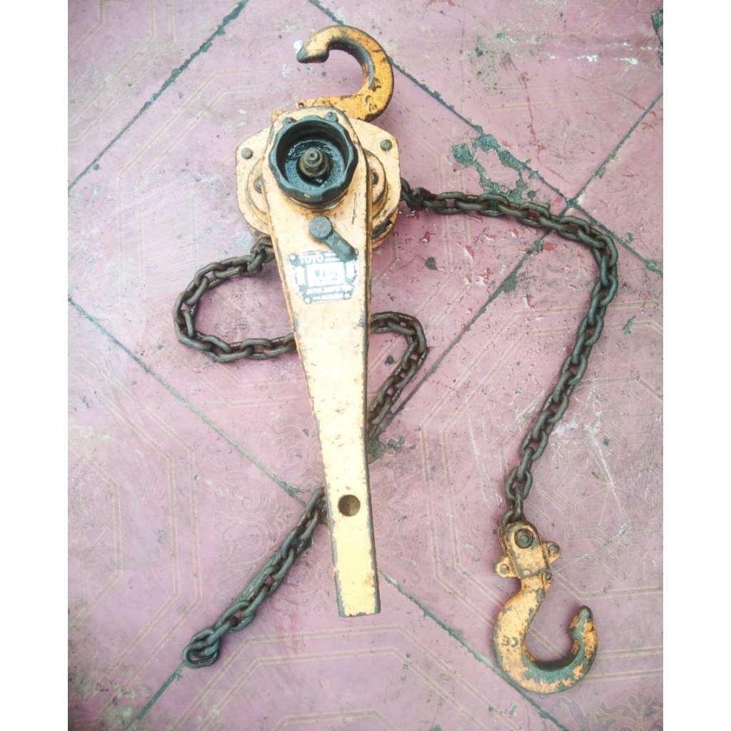 rantai katrol trek lever block copotan Toyo 1.5 ton