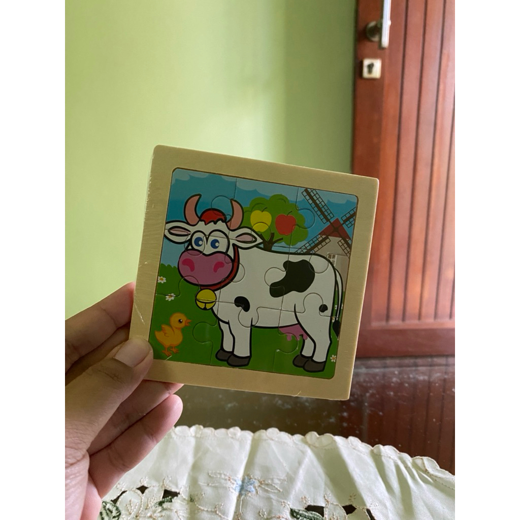 Puzzle Jigsaw Puzzle 9pcs Puzzle Kognitif Anak Puzzle 9 keping