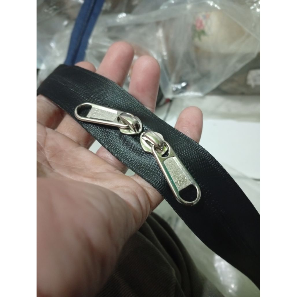 #8 RESLETING WATERPROOF NO.8 50 CM - 3 METER UNTUK TAS SET YKK ZIPPER & NON YKK 2 PCS.