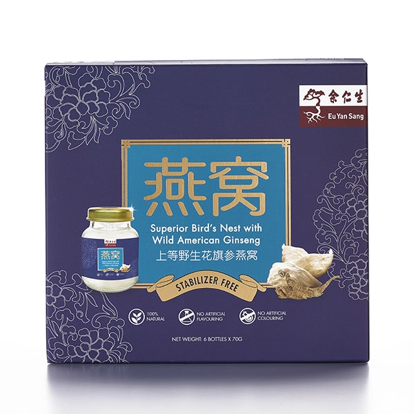 Eu Yan Sang Superior Birds Nest with Wild American Ginseng 6s