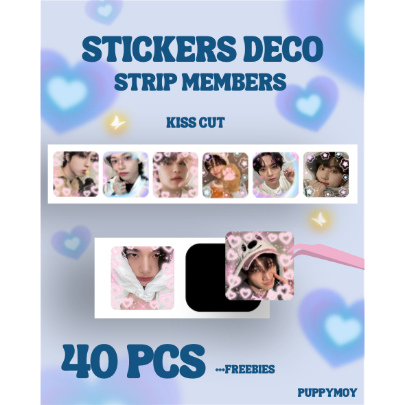 40 PCS STICKERS DECO STRAY KIDS SKZ STRAYKIDS KPOP BOYGRUP KPOP KOREA CHROMO DEKORASI KOREA BANGCHAN