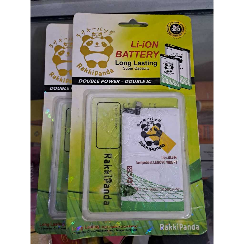 Baterai/Battery Handphone | Double Power & lc Rakkipanda Lenovo Vibe P1 BL244