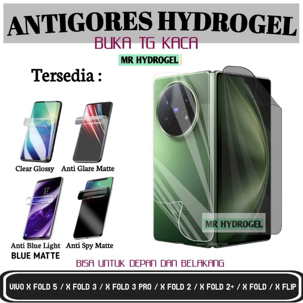 AntiGores Hydrogel screen protector BUKAN TG KACA FOR VIVO X FOLD 5 / X FOLD 3 / X FOLD 3 PRO / X FO