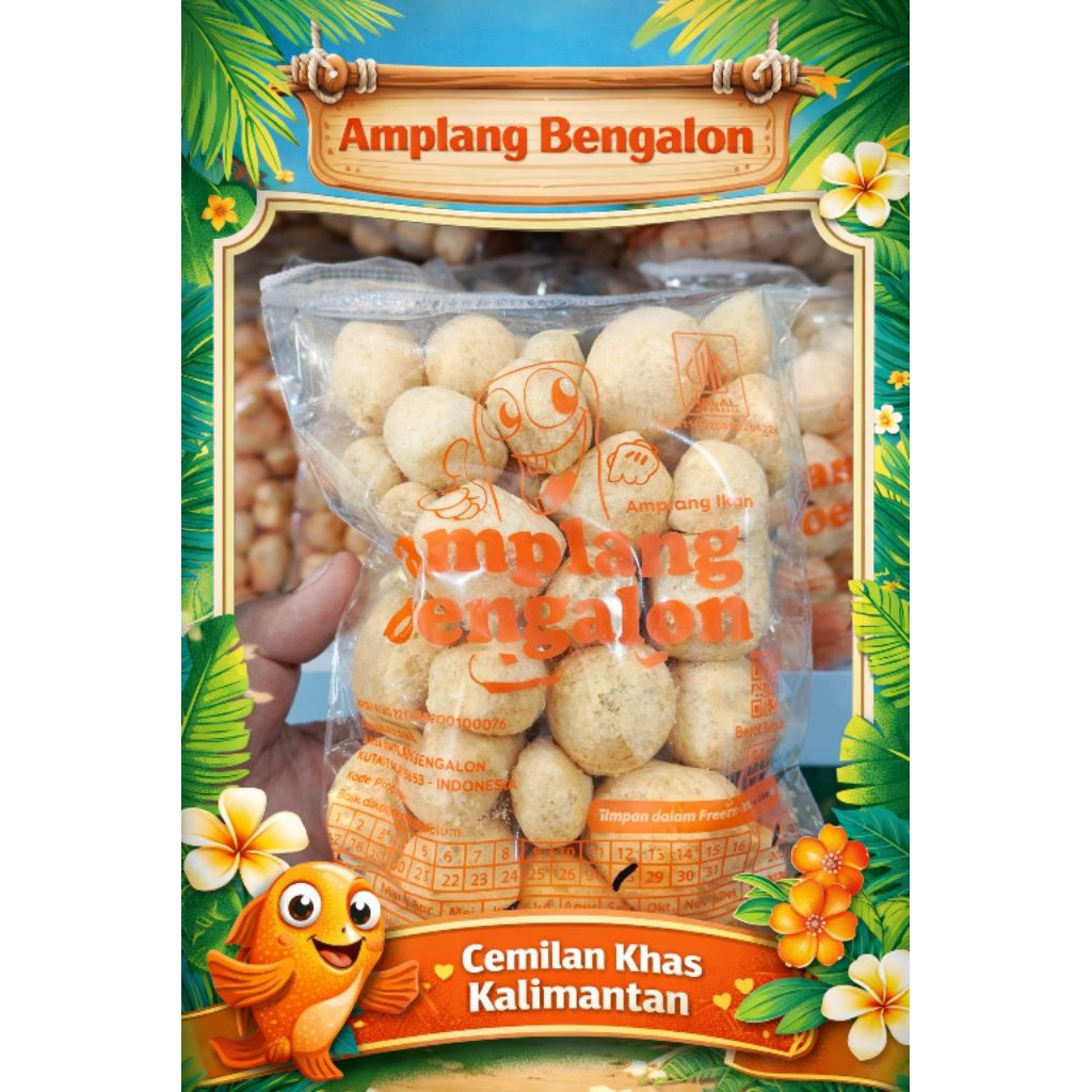 Amplang Bengalon Asli Khas Kalimantan Timur – Kerupuk Ikan Renyah Gurih Premium Cemilan Enak