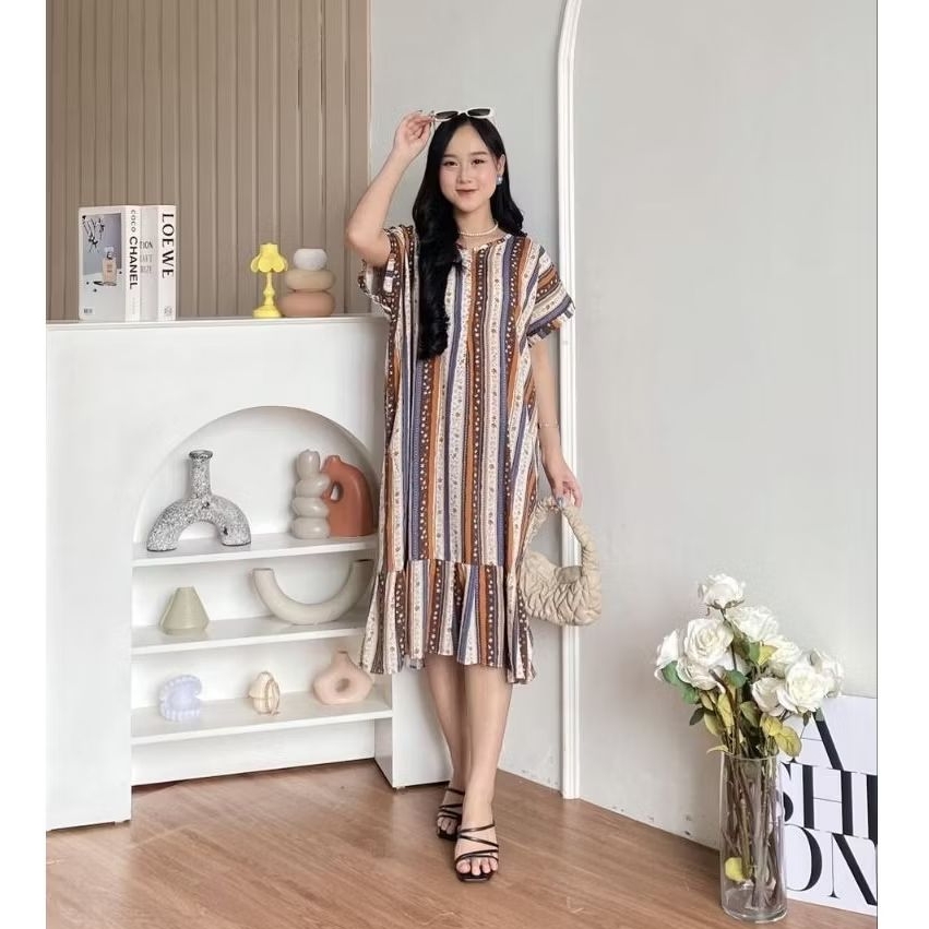 Daster Ruffle HD.id Dailywear Busui Friendly jumbo