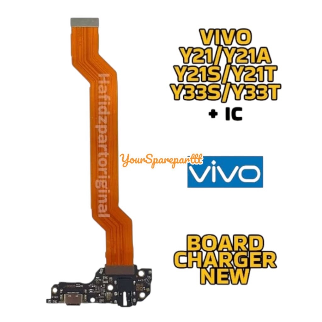 FLEXIBEL CHARGER VIVO Y21 / VIVO Y21A / VIVO Y21S / VIVO Y21T / VIVO Y33S / VIVO Y33T PAPAN CAS FULL