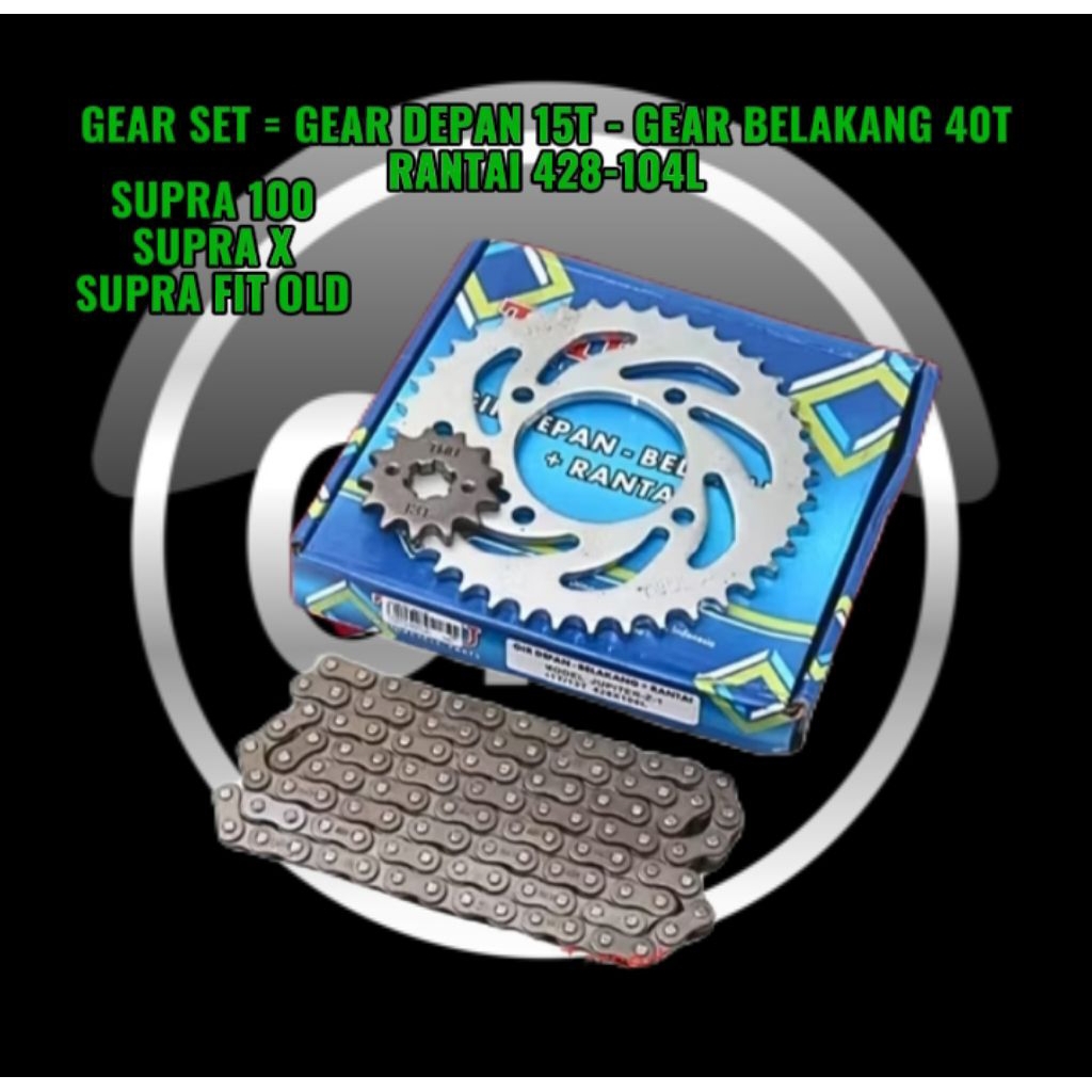 Gear Set Supra 100, Supra X, Supra Fit Old Original TMU