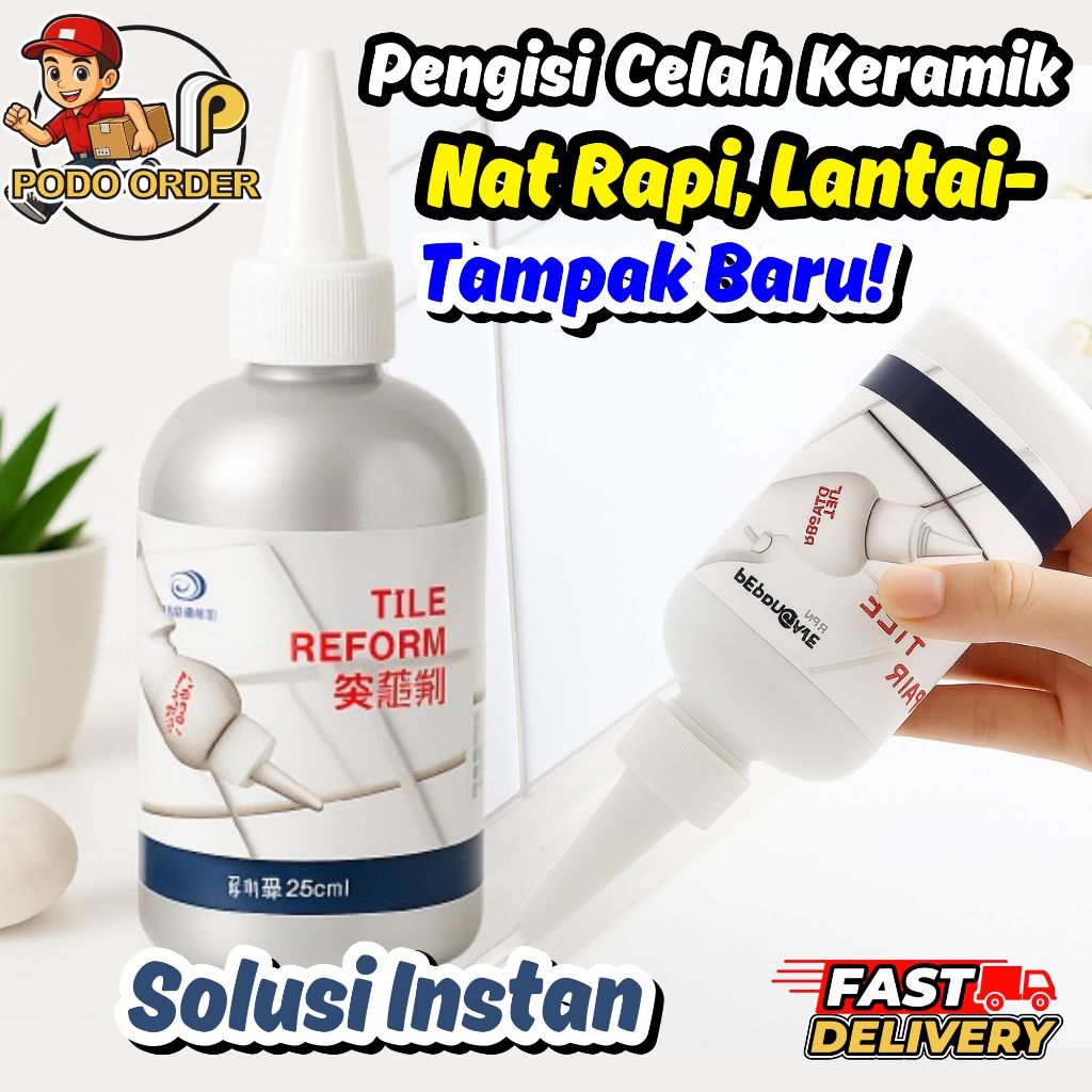 CAIRAN LEM PENGISI NAT KERAMIK 280 ML /150 ML / PENGISI CELAH NAT KERAMIK / LEM NAT KERAMIK