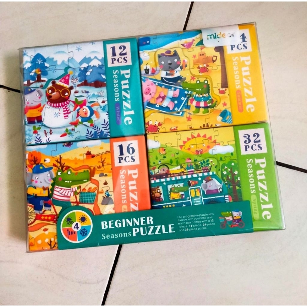 Puzzle mideer beginner 4 in 1 (PRELOVED)