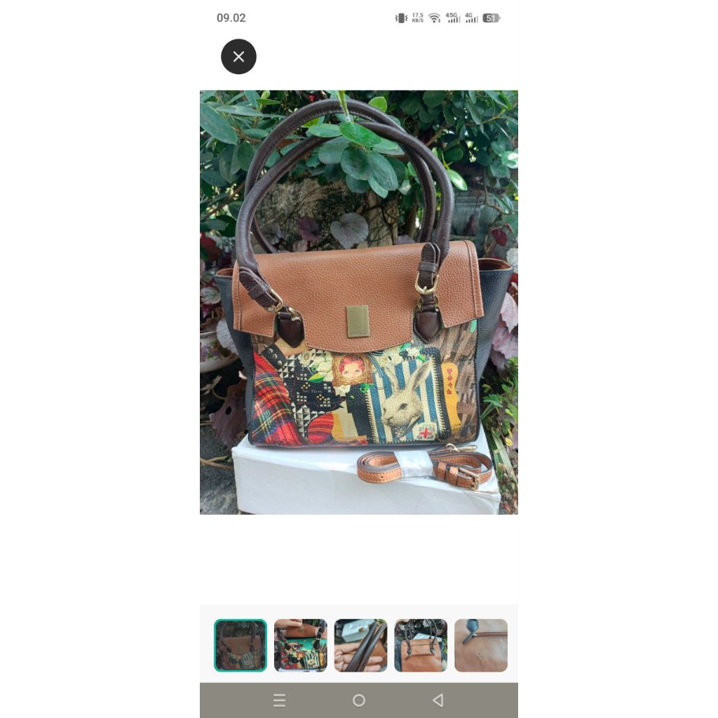 PRELOVED TAS KULIT ASLI BRERA ART FEVER