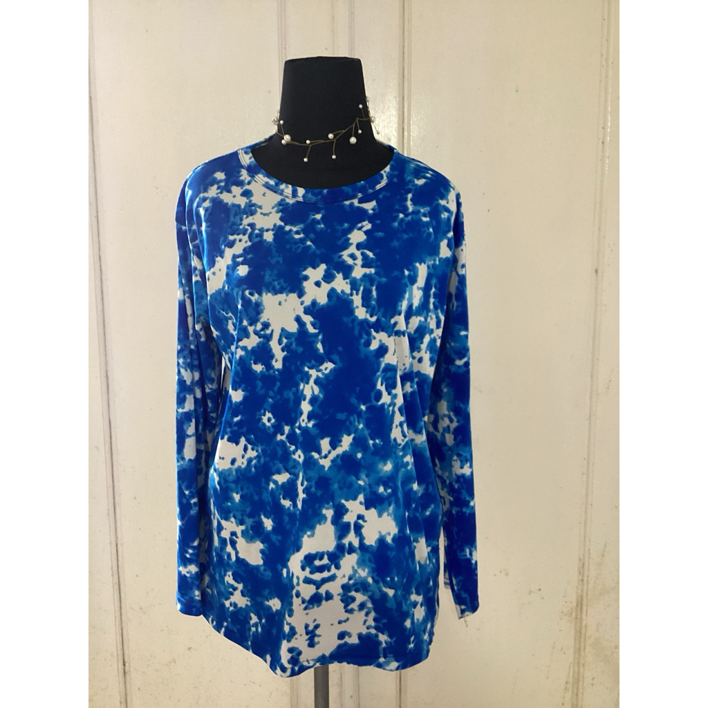 Preloved kaos DIY biru