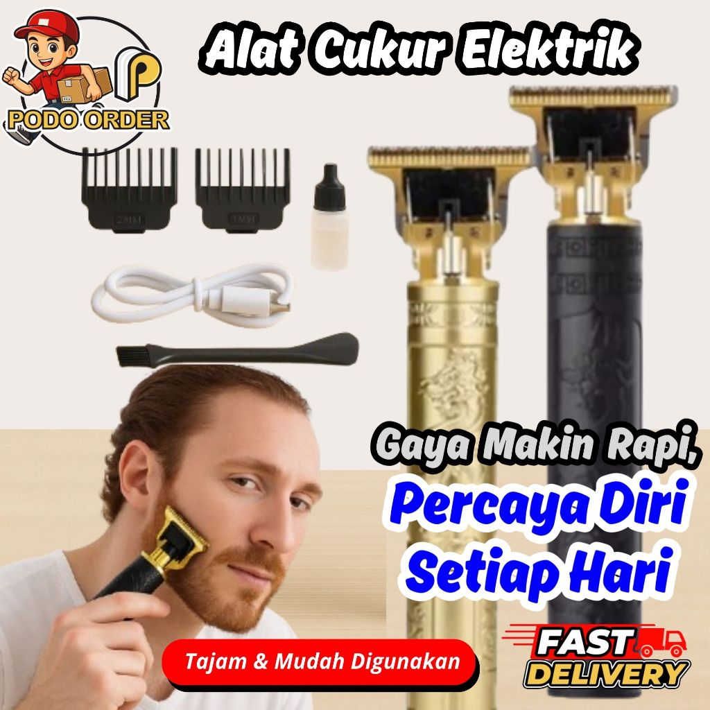 CUKURAN ELEKTRIK / ALAT CUKUR ELEKTRIK / CUKURAN VINTAGE T9 ALAT CUKUR/  HAIR CLIPPER TRIMMER T9