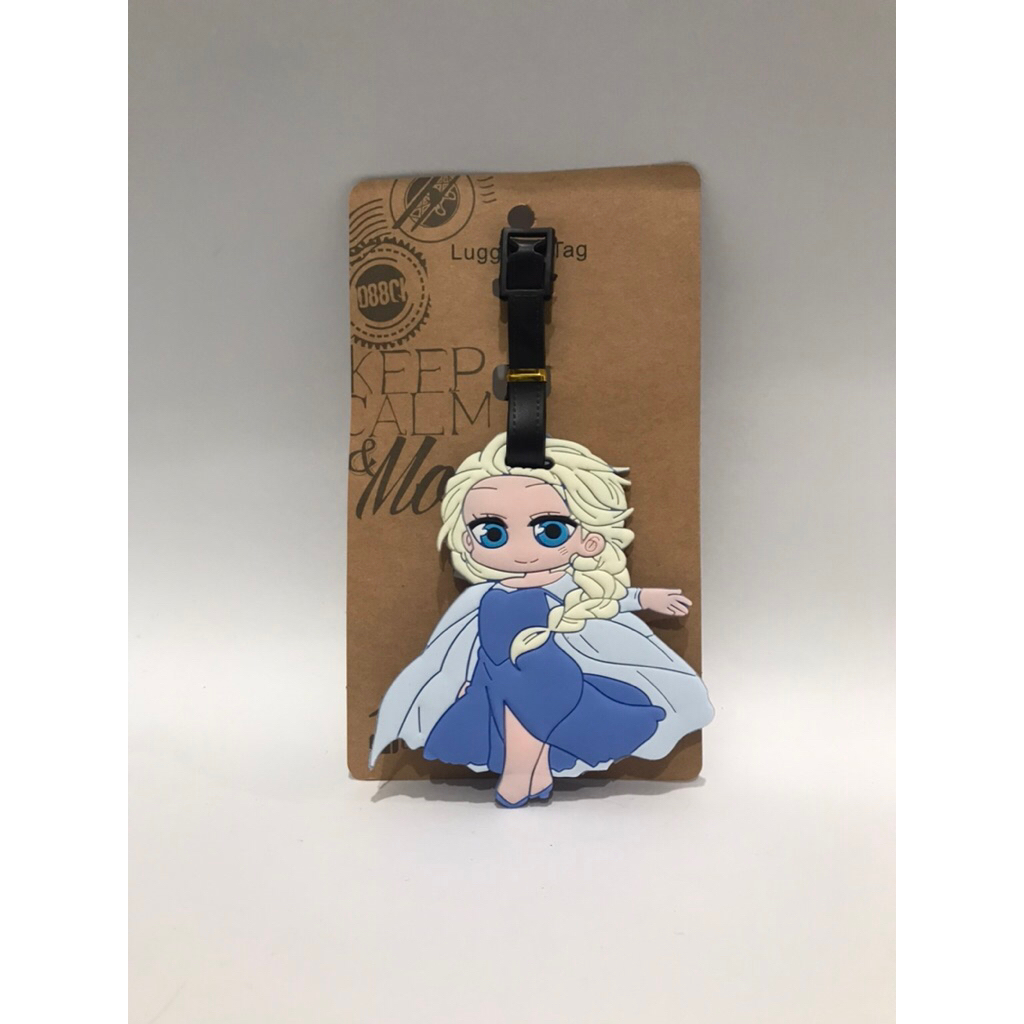 luggage tag/gantungan koper atau tas Disney Frozen Elsa