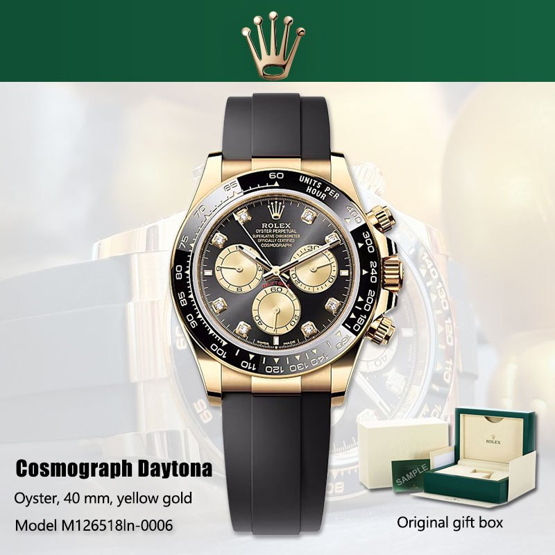 [100% ORI BARU Rolex Daytona] 100% Original Jam Tangan Rolex Pria Cosmograph Daytona M126518ln-0006 
