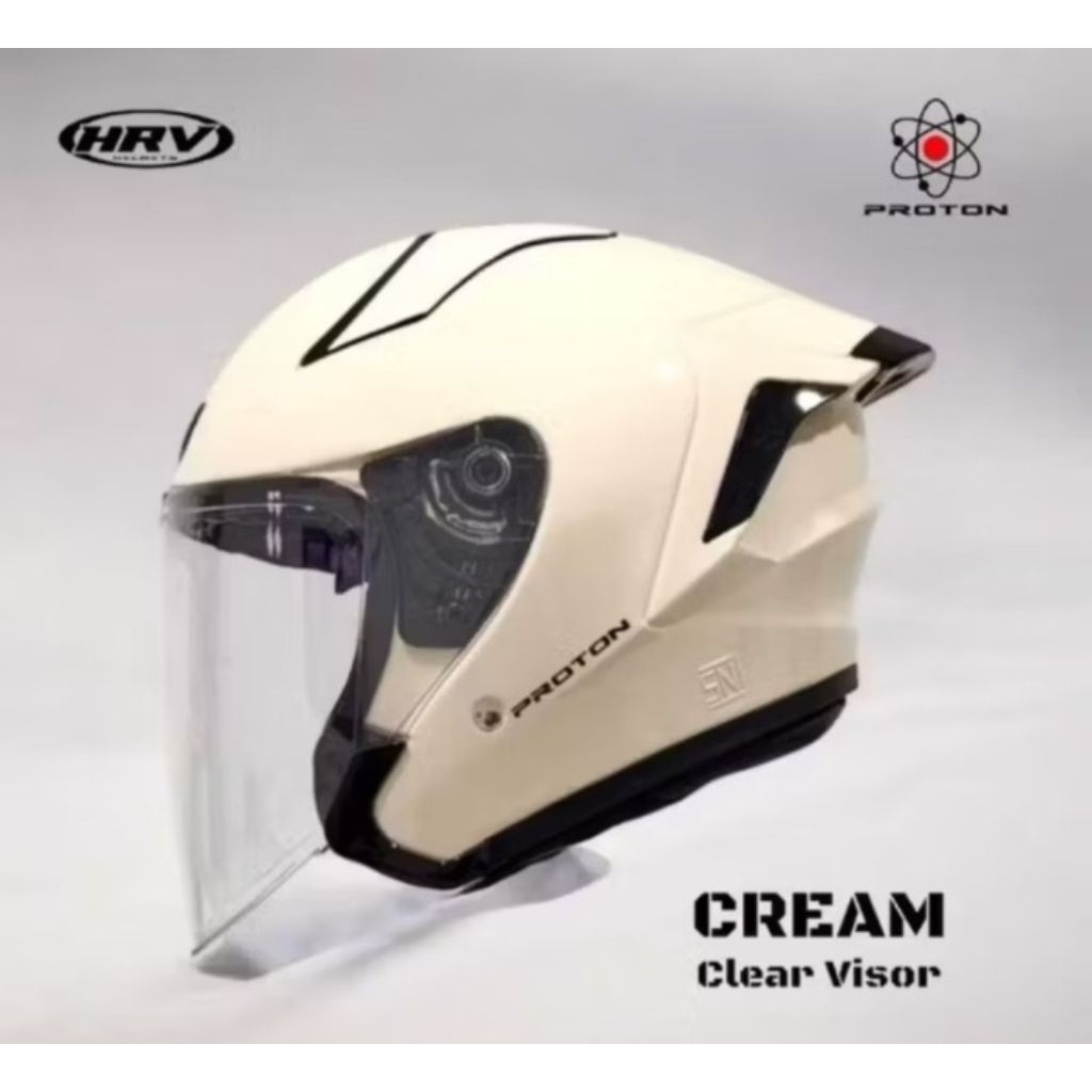 HELM HRV PROTON CREAM DAN MAXIMO PULL PAKET GANTENG PULL WARNA DAN JITSU