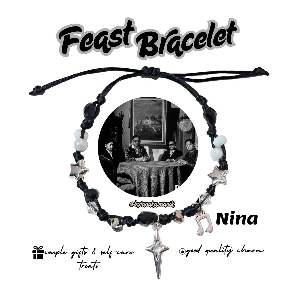 Gelang Couple Feast / Gelang Album Nina Feast / Feast Inspired Bracelet / Gelang Membangun & Menghan