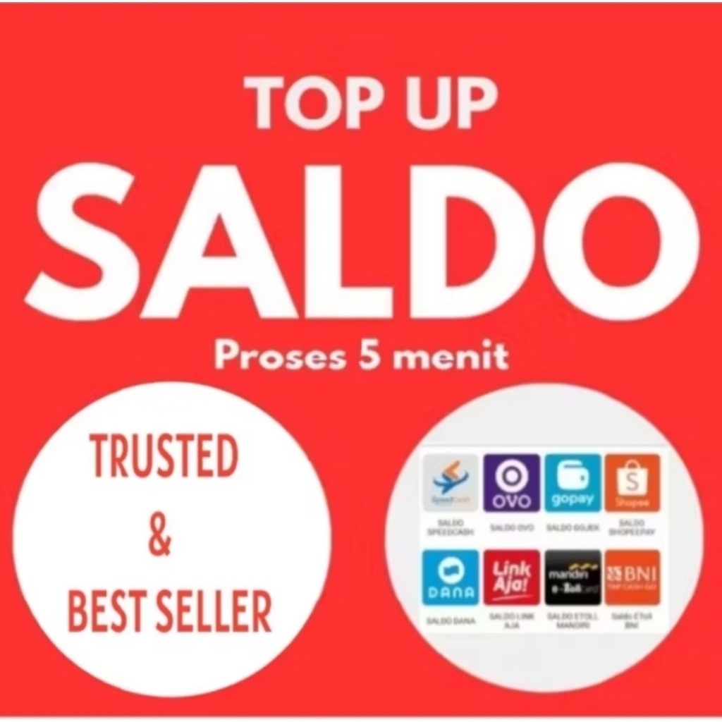 TERPERCAYA TOP SALDO UP KREDIVO DLL SALDO/PULSA TRANSFER 500K-30JT TERMURAH.A1
