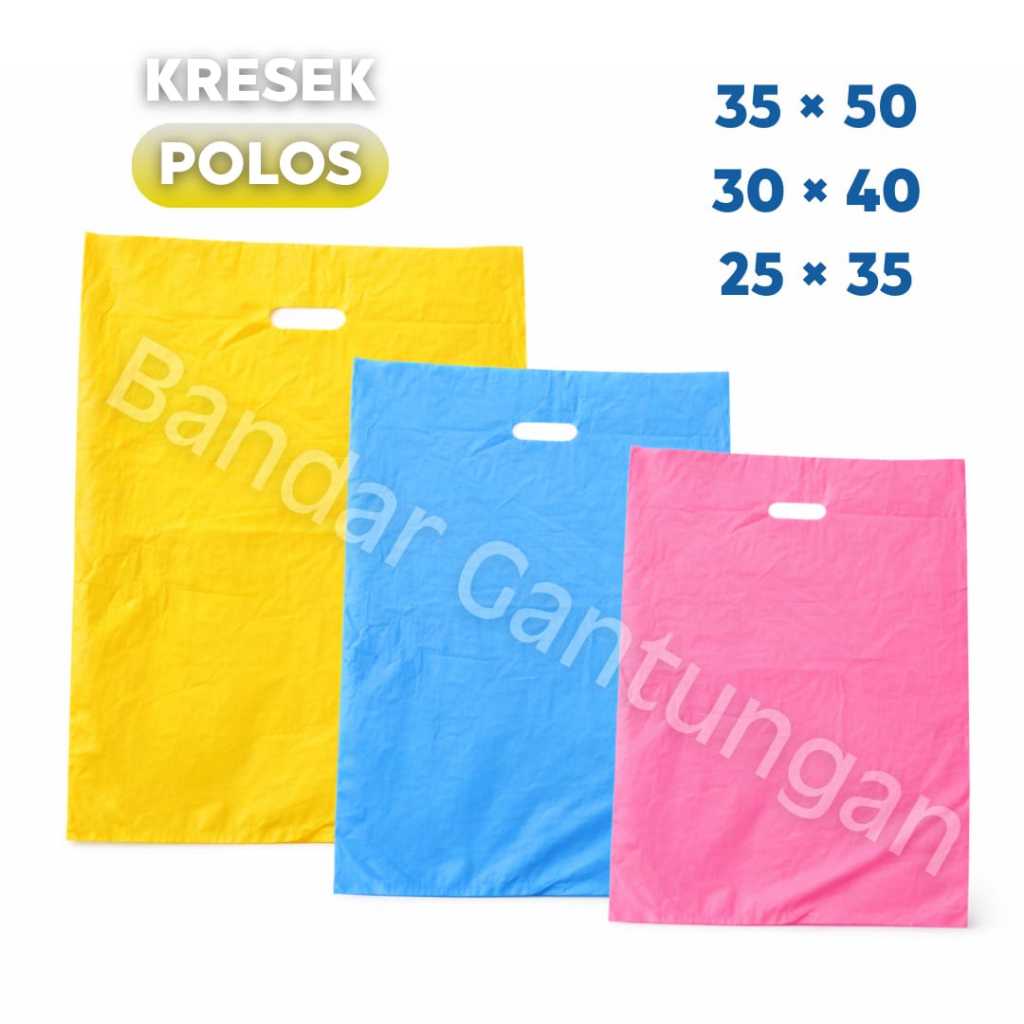 Kantong Plastik Kresek / Kresek Untuk Packing Polos Warna Warni / Kresek Baju / Kresek Packing / Kre