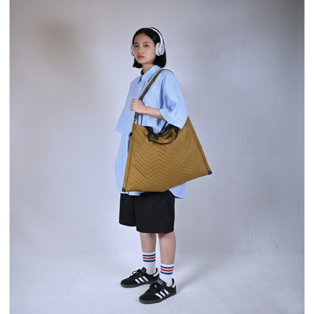 Threerey tas multifungsi, tas slempang, tote bag CUBIX TD30119