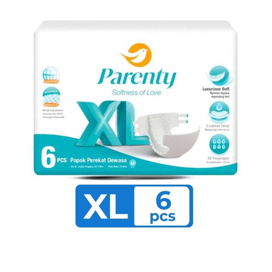 Popok dewasa Parenty Tipe Perekat isi 6pcs Ukuran XL