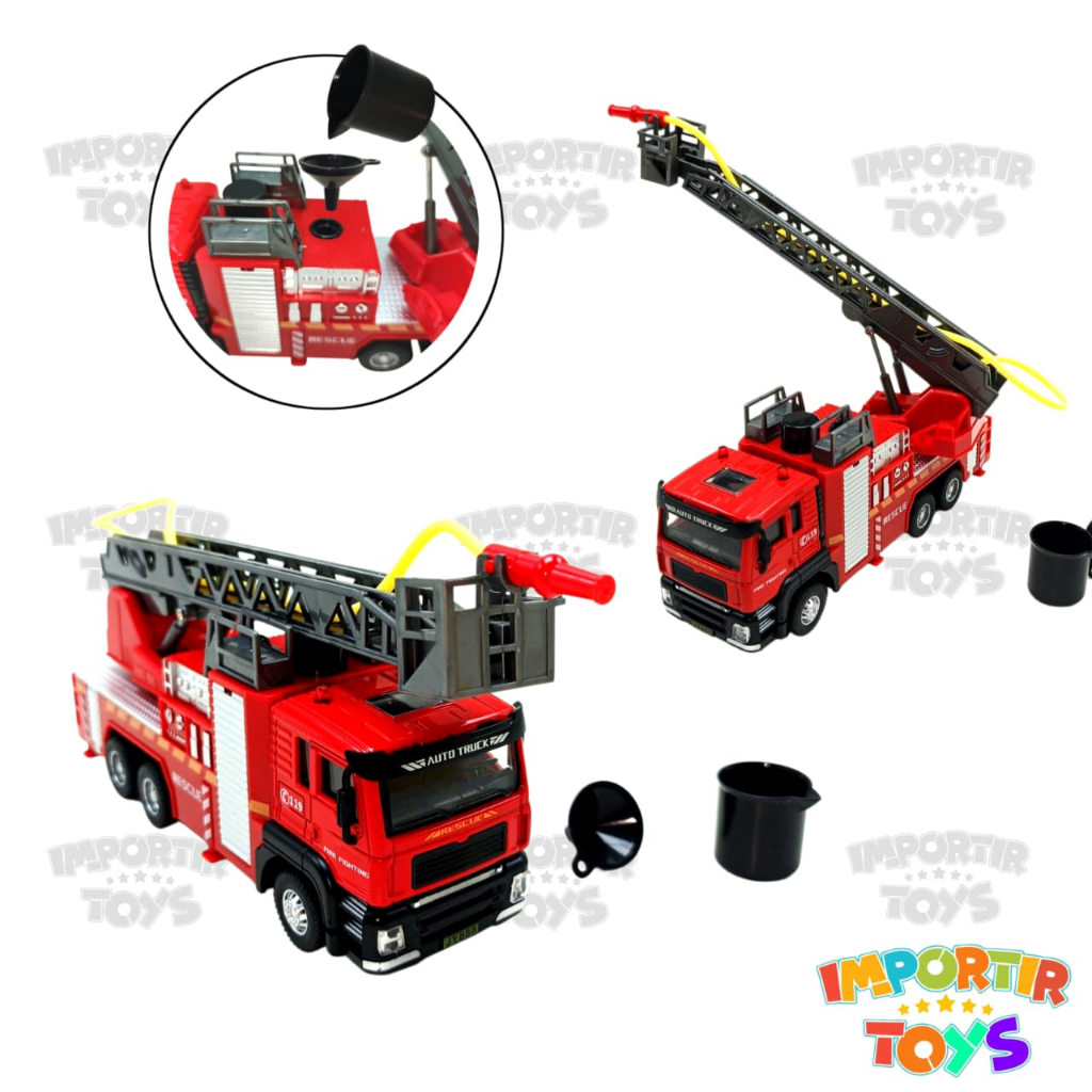 Mainan Mobil Pemadam Kebakaran RC Hengjian PMK Fire Rescue - Bisa Semprot Air & Sirene